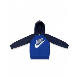 Nike Youth Full-Zip Color Block Blue Size 3-4Y Track Suit Jacket Long Sleeve